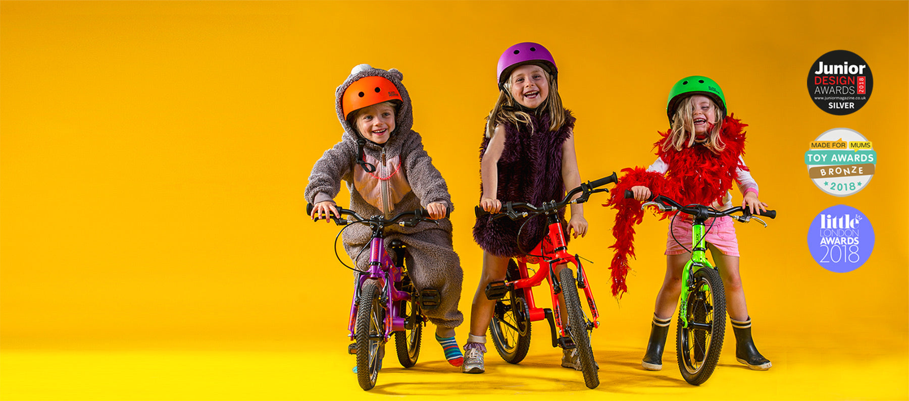 Lightweight aluminium children's bicycles and balance bikes