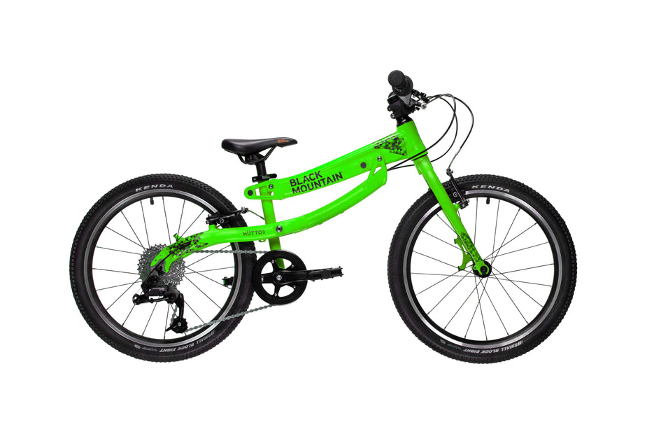 20 Inch Kids Mountain Bike HUTTO Black Mountain Bikes